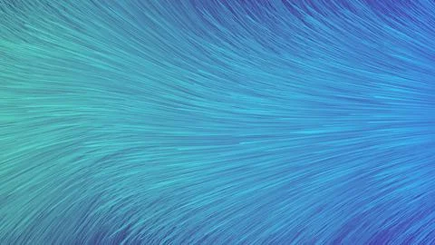 Abstract Flowing Lines Background in Blue and Teal Gradient Stock Illustration