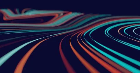 Abstract flowing lines background Stock Illustration