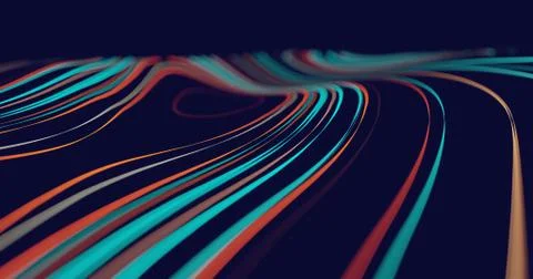 Abstract flowing lines background Stock Illustration