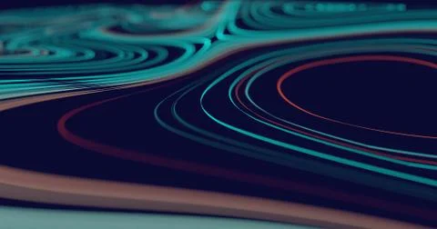 Abstract flowing lines background Stock Illustration