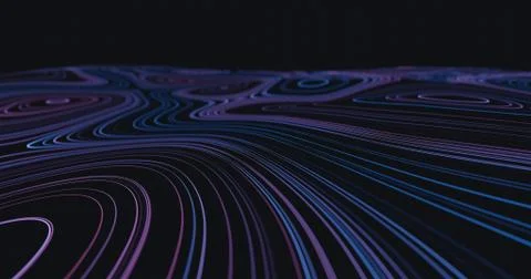 Abstract flowing lines background Illustrazione stock