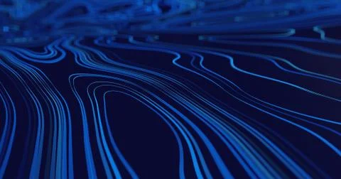 Abstract flowing lines background Stock Illustration