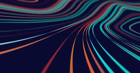 Abstract flowing lines background Stock Illustration