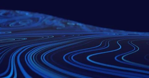 Abstract flowing lines background Stock Illustration