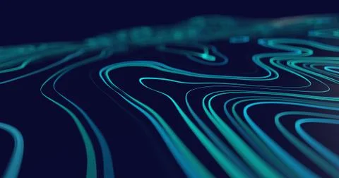 Abstract flowing lines background Stock Illustration