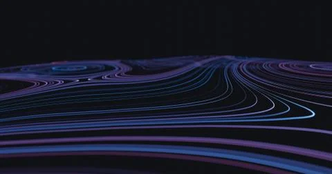 Abstract flowing lines background Stock-Illustration