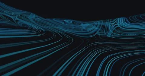 Abstract flowing lines background Stock-Illustration