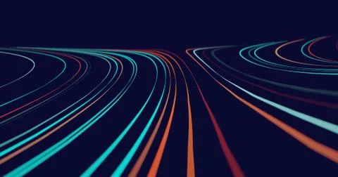 Abstract flowing lines background Stock Illustration