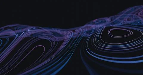 Abstract flowing lines background Stock Illustration