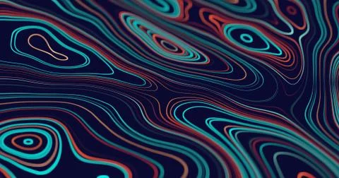 Abstract flowing lines background Stock Illustration