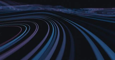 Abstract flowing lines background Stock Illustration