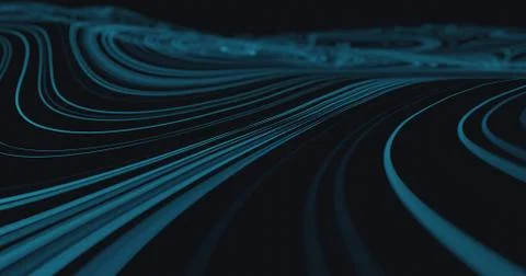 Abstract flowing lines background Stock Illustration