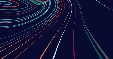 Abstract flowing lines background Stock Illustration