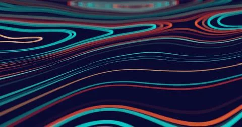 Abstract flowing lines background Stock Illustration
