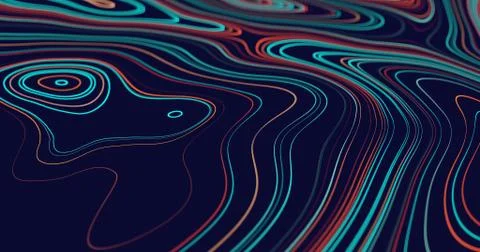 Abstract flowing lines background Stock-Illustration