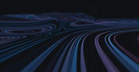 Abstract flowing lines background Stock Illustration