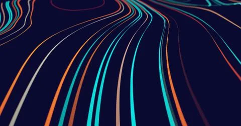 Abstract flowing lines background Stock Illustration