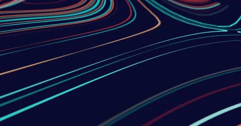 Abstract flowing lines background Stock Illustration