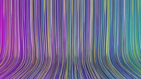 Abstract flowing lines background with vibrant purple blue and teal gradient col Stock Footage 319826601