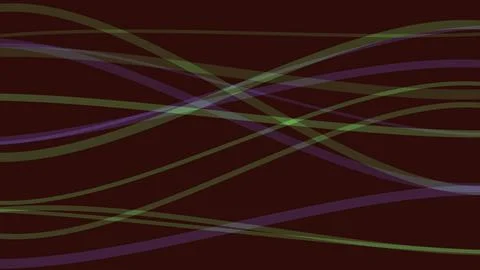 Abstract flowing lines on dark background in smooth organic curves represen.. Stock Illustration