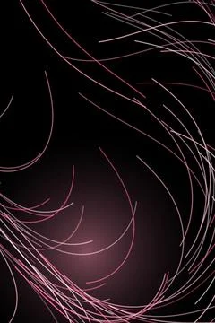 Abstract Flowing Lines Dark Background Stock Illustration