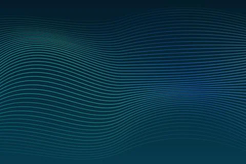 Abstract flowing lines on dark blue background for digital presentation or .. Stock Illustration