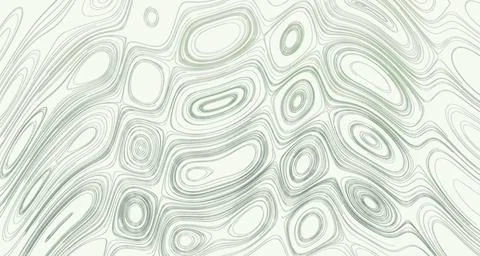 Abstract flowing lines in deep forest green Stock Illustration