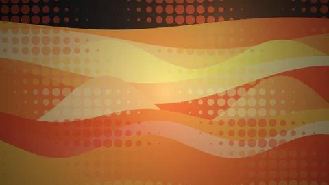 Abstract flowing lines with dotted patterns in warm colors Stock Illustration