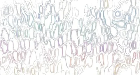 Abstract flowing lines in marbled rainbow tones Stock Illustration