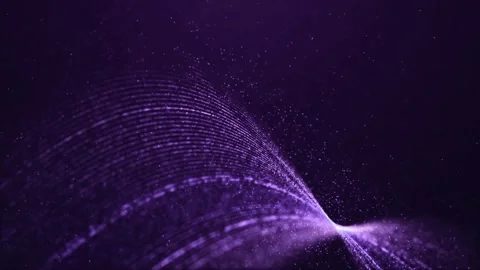 Abstract flowing lines particles background loopable animation with shimmer.. Stock Footage 327501580