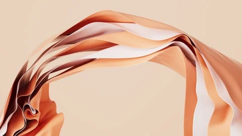 Abstract flowing lines on a pastel background, a dynamic visual with smooth.. Stock Footage 332383552