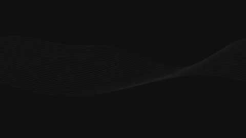 Abstract flowing lines pattern moving in rhythmic wave animation on black b.. Stock Footage 340918684