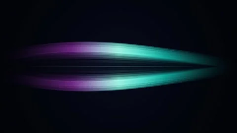 Abstract Flowing Lines in Purple and Teal on Black Background Motion Stock Footage 340118152