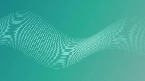 Abstract flowing lines on teal gradient background for corporate presentati.. Stock Footage 346453070