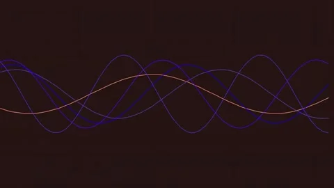 Abstract flowing lines visualization background loop for technology and dig.. Stock Footage 342160240