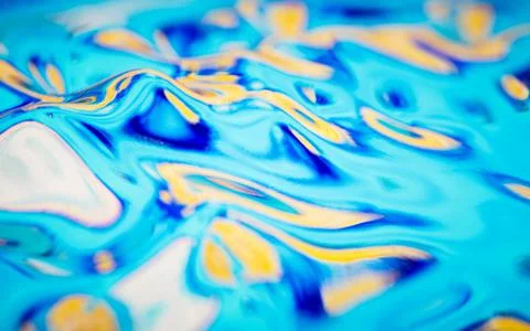 Abstract flowing liquid, 3d rendering. Stock Illustration