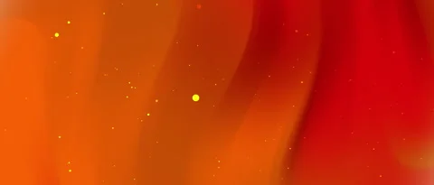 Abstract flowing liquid background with glowing particles warm orange and red Stock Footage 339195031