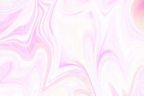 Abstract flowing liquid background with soft pastel pink and white marble Stock Illustration