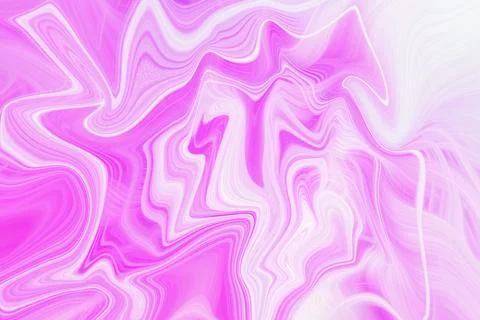 Abstract flowing liquid background with soft pink and white wavy marble Stock Illustration