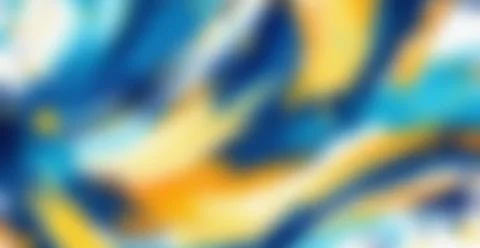 Abstract flowing liquid blue and yellow gradient creating a soft blurred Stock Illustration