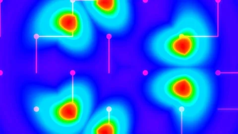 Abstract flowing liquid colors pattern for futuristic background display Stock Footage 339797016