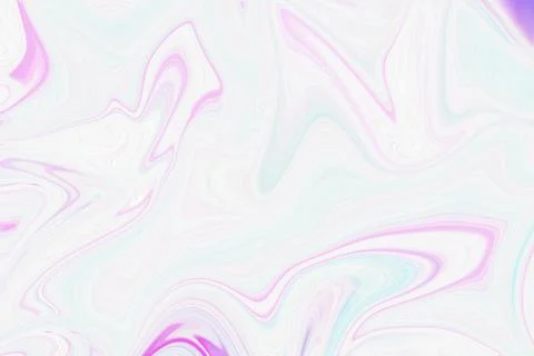 Abstract flowing liquid marble background with soft pastel pink and blue Stock Illustration
