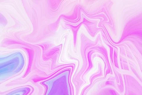 Abstract flowing liquid marble background with vibrant pink and soft violet Stock Illustration
