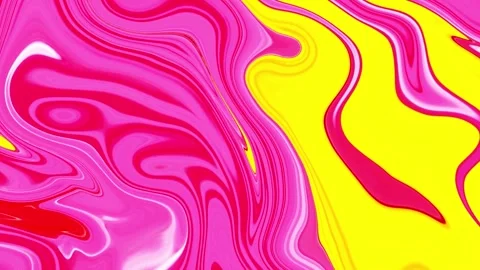 Abstract flowing liquid motion background with vibrant colors. Smooth gradient w Stock Footage 340456832