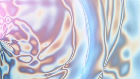 Abstract flowing liquid with smooth curves, glossy surface, and vibrant colors Иллюстрация