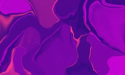 Abstract flowing liquid surface with purple and pink hues Stock Illustration
