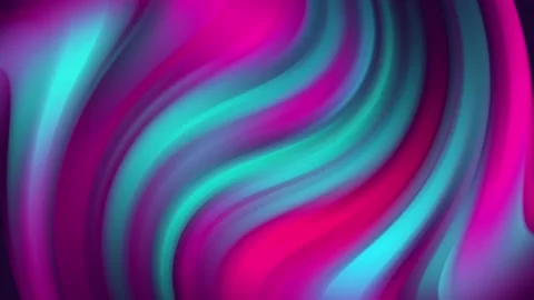 Abstract Flowing Liquid Waves Animation. Pink and Blue Smeared Background. Stock Footage 204973505