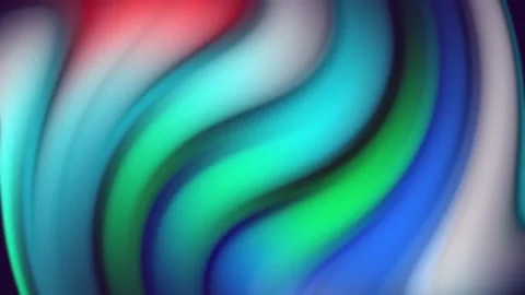 Abstract Flowing Liquid Waves Animation. Smeared Colorful Gradient Background. Stock Footage 204973517