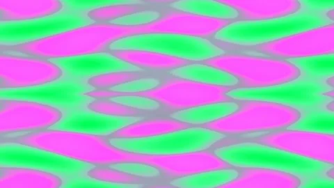 Abstract flowing liquid waves background in vibrant blue and lime green Stock Footage 336505995