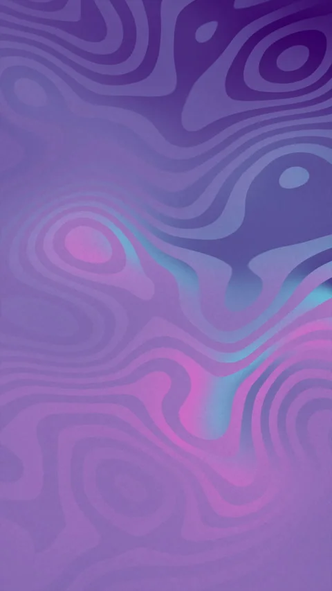 Abstract flowing liquid waves in purple and pink gradient, psychedelic art Video stock 339710208